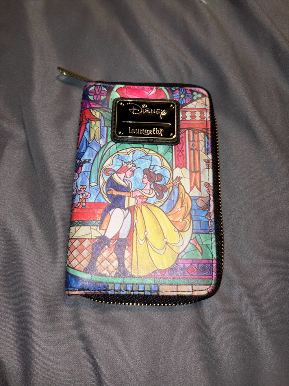 Disney Loungefly Beauty and the Beast Stained Glass Mini Backpack - Multicolor - Picture 8 of 12